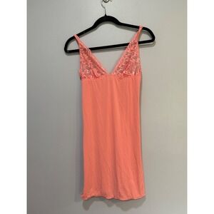 La Perla Studio Peach Lace Chemise Nightgown - Size Small
